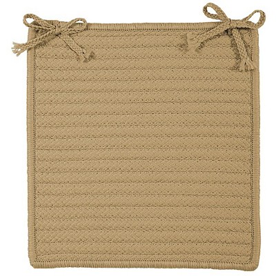 Colonial Mills Simply Home Solid - Cuban Sand Chair Pad, Set of 4