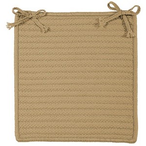 Colonial Mills Simply Home Solid - Cuban Sand Chair Pad, Set of 4 - 1 of 1