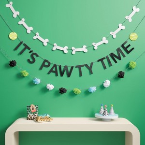 Dog Birthday "It's Pawty Time" Banner - Spritz™ - 1 of 3