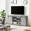 GustoWave Farmhouse TV Stand for 65 Inch TVs, Barn Doors TV Stand with Storage and Shelves, Modern TV Console Table Furniture - 3 of 4