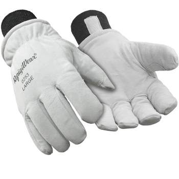 RefrigiWear Warm Fiberfill Insulated Tricot Lined Goatskin Leather Work Gloves