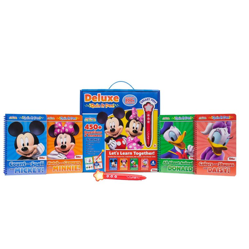 Pi Kids Disney Mickey Mouse Clubhouse Mickey &#38; Minnie Mouse Deluxe Quiz It Pen with 4 Books and Bonus Stickers, 3 of 9