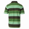 Gioberti Men's Slim Fit Wide Striped Polo Shirt With Pocket - Contrasting Collar Short Sleeve Yarn Dye - 2 of 4