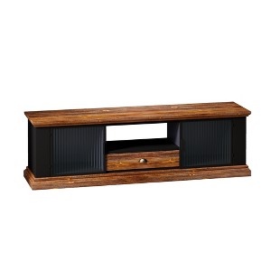 TV Stand with 2 Storage Cabinets Drawer Metal Wood Modern Design TV Console Table Media Cabinet for Living Room Bedroom - 1 of 4