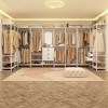 Aheaplus 74'' Closet Organizer with Wood Drawers, Garment Rack with Wood Shelves and Hanging Rods - 2 of 4