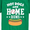 Boys' - Instant Message - Hot Dogs And Home Runs Short Sleeve Graphic T-Shirt - 2 of 4