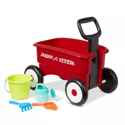 Radio Flyer My 1st 2 in 1 Wagon with Garden Tools – Red