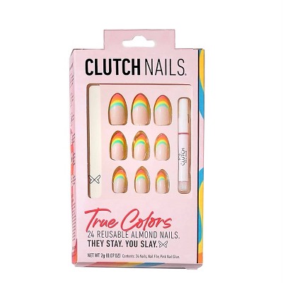 Clutch Nails Fake Nails - True Colors - 24pc