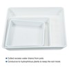 Unique Bargains Indoor Outdoor Plastic Square Flower Drip Tray Plant Pot Saucer 6-in-1 Set - 4 of 4