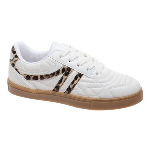 Outwoods Kids Fast-57 Lace Up Fashion Sneakers, Leopard Print Combo - 1 of 4