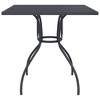 vidaXL Garden Table Anthracite Steel (e-coated and powder-coated) 31.5 in - 3 of 4
