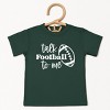 The Juniper Shop Talk Football To Me Ball Toddler Short Sleeve Tee - 2 of 4