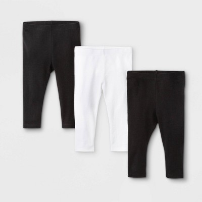 Image of Baby Girls' 3pk Ruffle Leggings - Cat & Jack™ White 0-3M