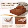 Dolonm 66.5" Chaise Lounge Chair indoor, Deep Seated Armchair Lounge Chair Compressed Sofa, Convertible Floor Bed,With Cup Holder and Side Pockets - 4 of 4