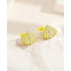 Molenia 14K Gold Plated Seashell Earrings 925 Sterling Silver Shell Stud Earrings Beach Jewelry Ocean Summer Vacation Small Gifts for Women Her Girls - 3 of 4