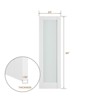 SMARTSTANDARD 80 in. Height Primed White Interior Door Slab, 1-Panel Tempered Frosted Glass Slab Door, Solid Core Door Without Hardware Kit - 3 of 4