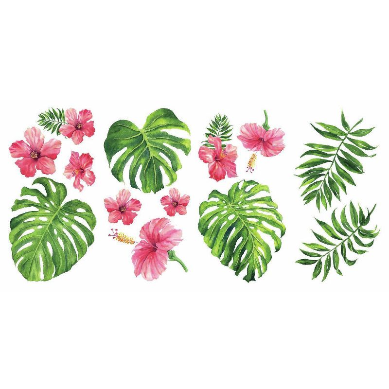 Tropical Hibiscus Flower Peel and Stick Wall Decal - RoomMates, 5 of 8