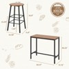 EROMMY 3 - Piece Dining Set, Rectangular Bar Table Set - 3 of 4