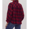 Women's Plaid Button Up Top - entro - 4 of 4