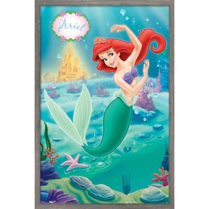 Trends International Disney The Little Mermaid - Ariel - Swimming Pose Framed Wall Poster Prints - 1 of 4