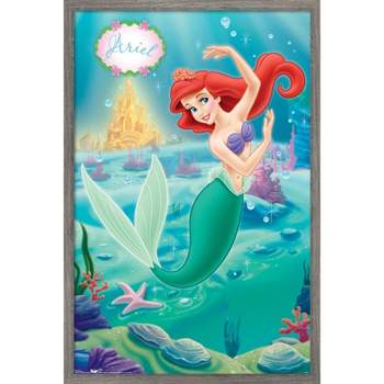 Trends International Disney The Little Mermaid - Ariel - Swimming Pose Framed Wall Poster Prints
