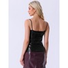 INSPIRE CHIC Women's Metallic Sleeveless Regular Fit Party Holographic Camisoles - 4 of 4