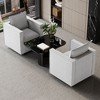 NicBex Couches for Living Room Single Sofa Chair Set of 2 Premium Fabric Upholstered Modern Comfortable Sofa Couch with Soft Breathable Seat, Grey - 4 of 4