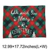 Unique Bargains Christmas Place Mats Linen Red Green White 13" x 17.7" 2 Pcs - 3 of 4