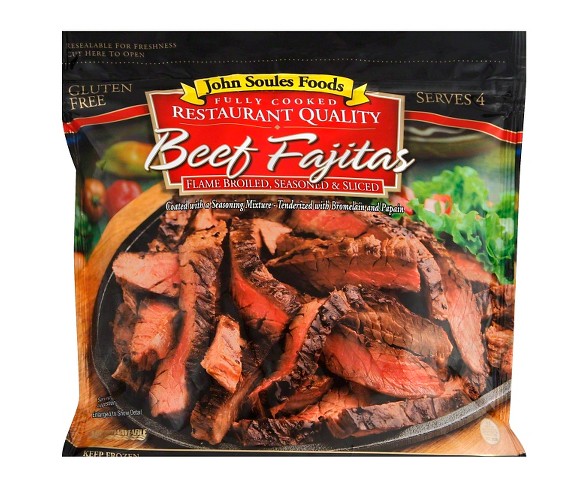 John Soules Foods Fully Cooked Beef Fajitas - 12oz