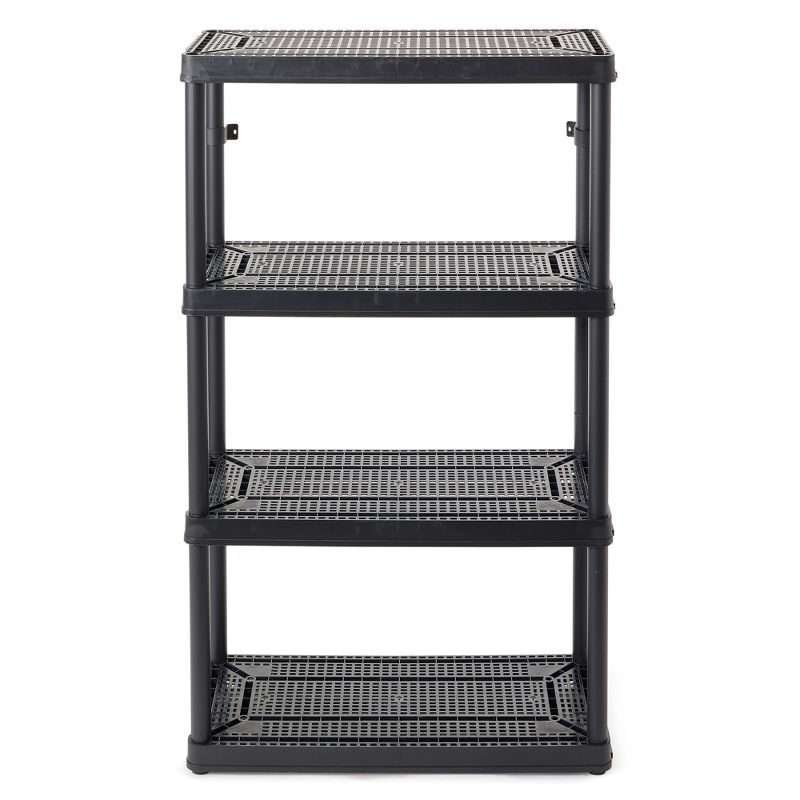 Gracious Living 4 Shelf Fixed Height Ventilated Medium Duty Shelving Unit Organizer System for Home, Garage, Basement, Laundry, 5 of 7