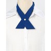 Allegra K Women's Solid Adjustable Button School Uniform Criss-Cross Bow Ties - 2 of 4