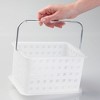 Stackable Shower Basket for Dorm or Bathroom, Clear/Frost, Made in USA - 4 of 4