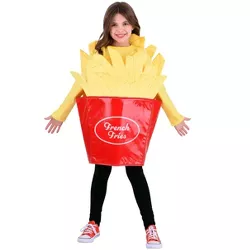 HalloweenCostumes.com One Size Fits Most  Fast Food Fries Kid's Costume, Yellow/Red