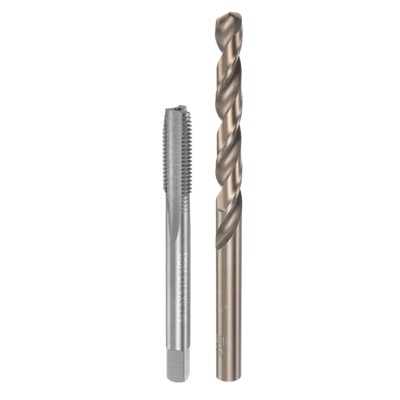 Unique Bargains Cobalt High Speed Steel Straight Flute Twist Drill Bit Tap and Bit Set