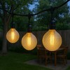 Festive Living G125 + LED Filament Outdoor Covered Patio Pendent Edison Replacement Bulbs, Warm White 2700K, E26 Medium Base - 4 of 4