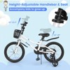 Infans 18" Kid’s Bike w/Removable Training Wheels & Basket for 4-8 Years Old  White - 4 of 4