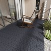 Chic Crate 44Pcs 12'' Stone Style Interlocking Patio Deck Tiles – DIY Tile, Dark Gray - 3 of 4