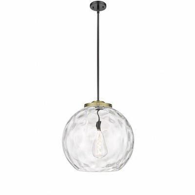 Athens Water Glass - 1 Light Pendant In Industrial Style-19.5 Inches Tall and 17.88 Inches Wide