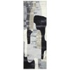 Area Rug Modern Abstract Rugs for Living Room Geometric Non-Slip Backing Low Pile Floor Carpet - 3 of 4