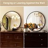 Beautyolove Round Mirror 24 Black Wall Mounted Circle Mirrors Vanity Mirror with Brushed Aluminum Alloy Frame Modern Decoration - 3 of 4