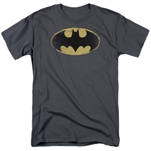 Men's Batman Distressed Shield T-Shirt - 1 of 4
