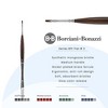 Borciani e Bonazzi Unico Synthetic Mongoose Artist Paint Brush - Series 801 Flat - Size #2 - Watercolors, Oil & Acrylic Paint - Handcrafted in Italy, - 2 of 4