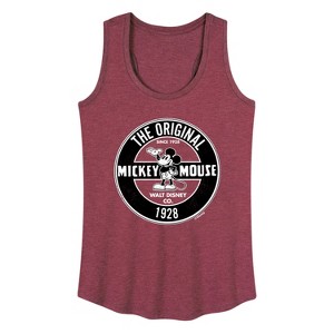Women's - Disney - Mickey Mouse Original Badge Graphic Racerback Tank - 1 of 4