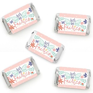 Big Dot of Happiness Let's Be Fairies - Mini Candy Bar Wrapper Stickers - Fairy Garden Birthday Party Small Favors - 40 Count - 1 of 4