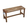 35" Eleganto ED995 Wide Teak Wood Bathroom/Shower Seat - EcoDecors: Rectangle, Non-Upholstered, 250lb Capacity - 2 of 4