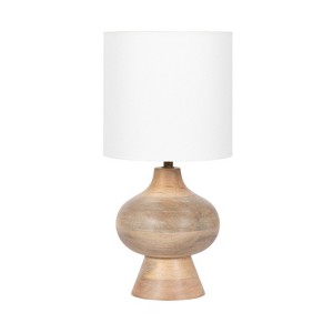 Kate and Laurel Bahira Modern Metal Bedside Table Lamp - 1 of 4