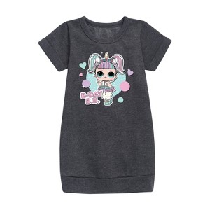 - LOL Surprise! - B-Day B.B. Besties Celebrate Birthdays Graphic Short Sleeve Fleece Dress - 1 of 2