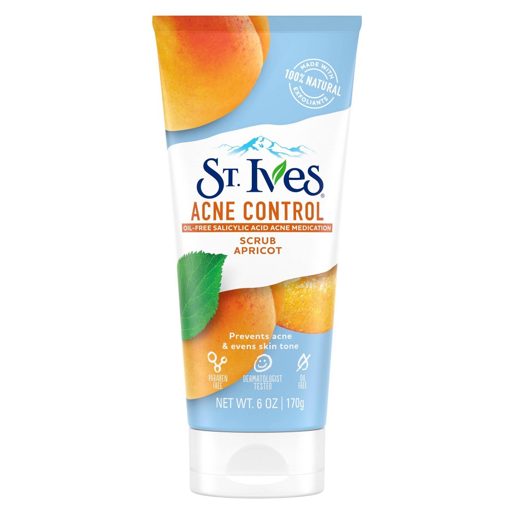 Photos - Cream / Lotion St Ives St. Ives Oil-Free Acne Control Apricot Face Scrub - 6oz 