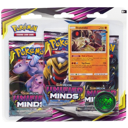 Pokemon Sun And Moon Unified Minds 3 Pack Special Edition Stakataka