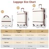 Kumasinova Luggage Sets 3 Pcs Suitcases with Spinner Wheels,ABS Hard Case Luggage with TSA Lock,Airline-Approved Durable Luggage,20"24" - 3 of 4